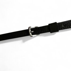 VTG 60s Town & Country Women 1/4" Watch Strap Black Suede Replace Band NOS USA